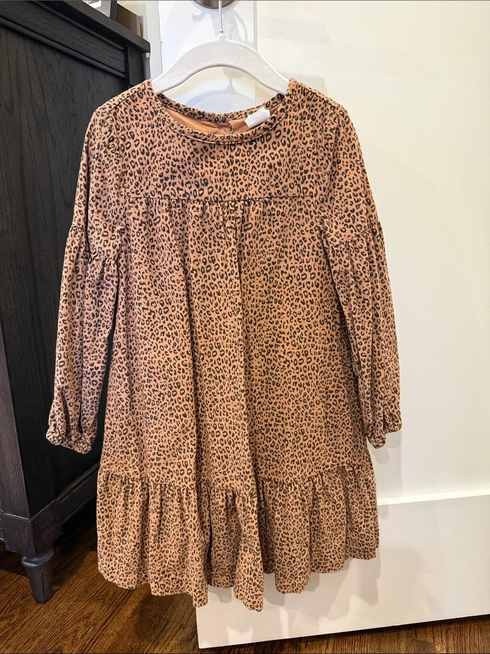 GAP Girls' Leopard Print Dress in Tan and Black
