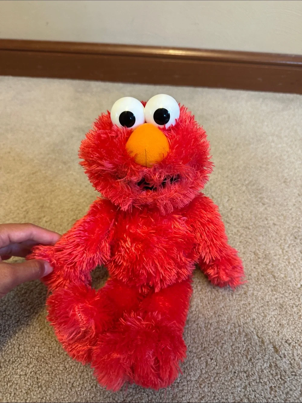 Sesame Street Elmo Plush Red with Orange Nose
