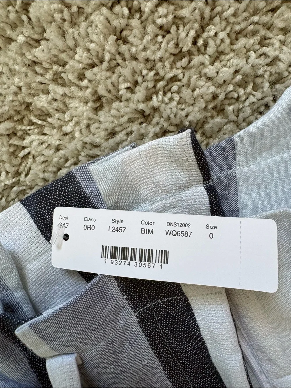 J. Crew paperbag waist