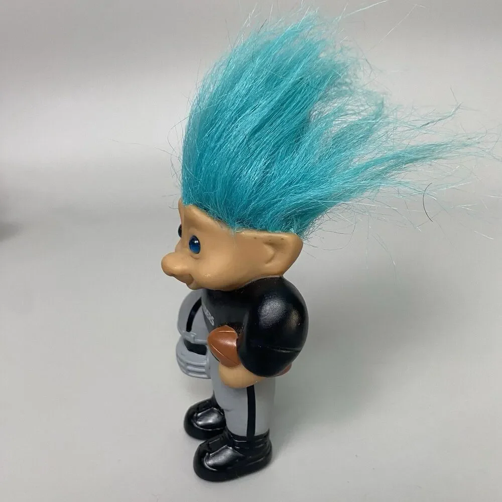 Vintage Troll Dolls Lot Raiders NFL Football & Dodgers MLB Licensed Troll