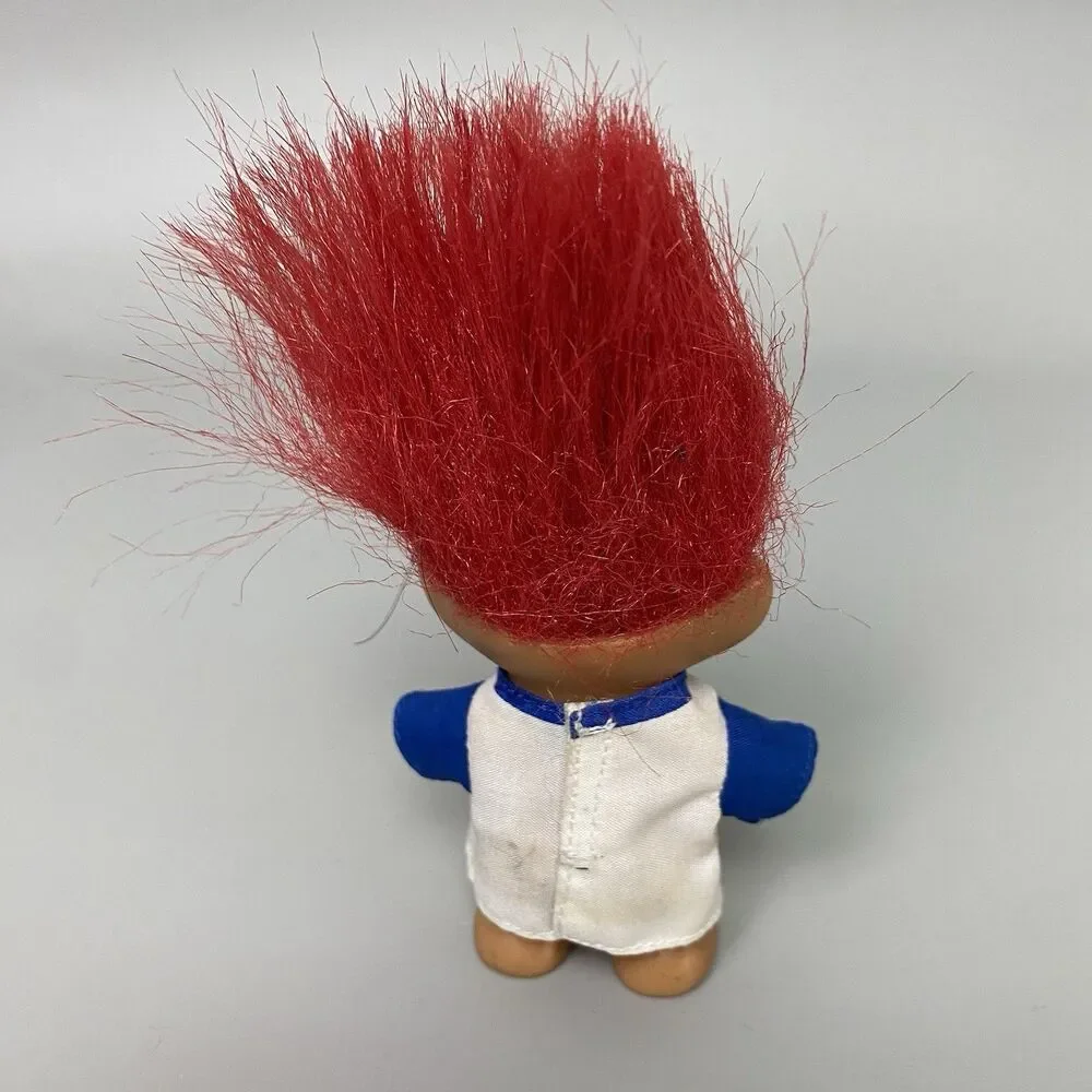 Vintage Troll Dolls Lot Raiders NFL Football & Dodgers MLB Licensed Troll