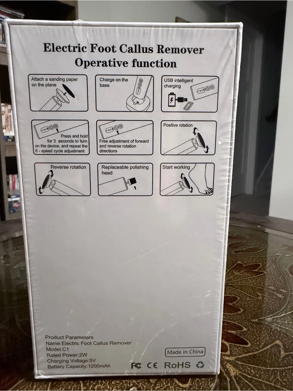 Electric Foot Callus Remover - NIB