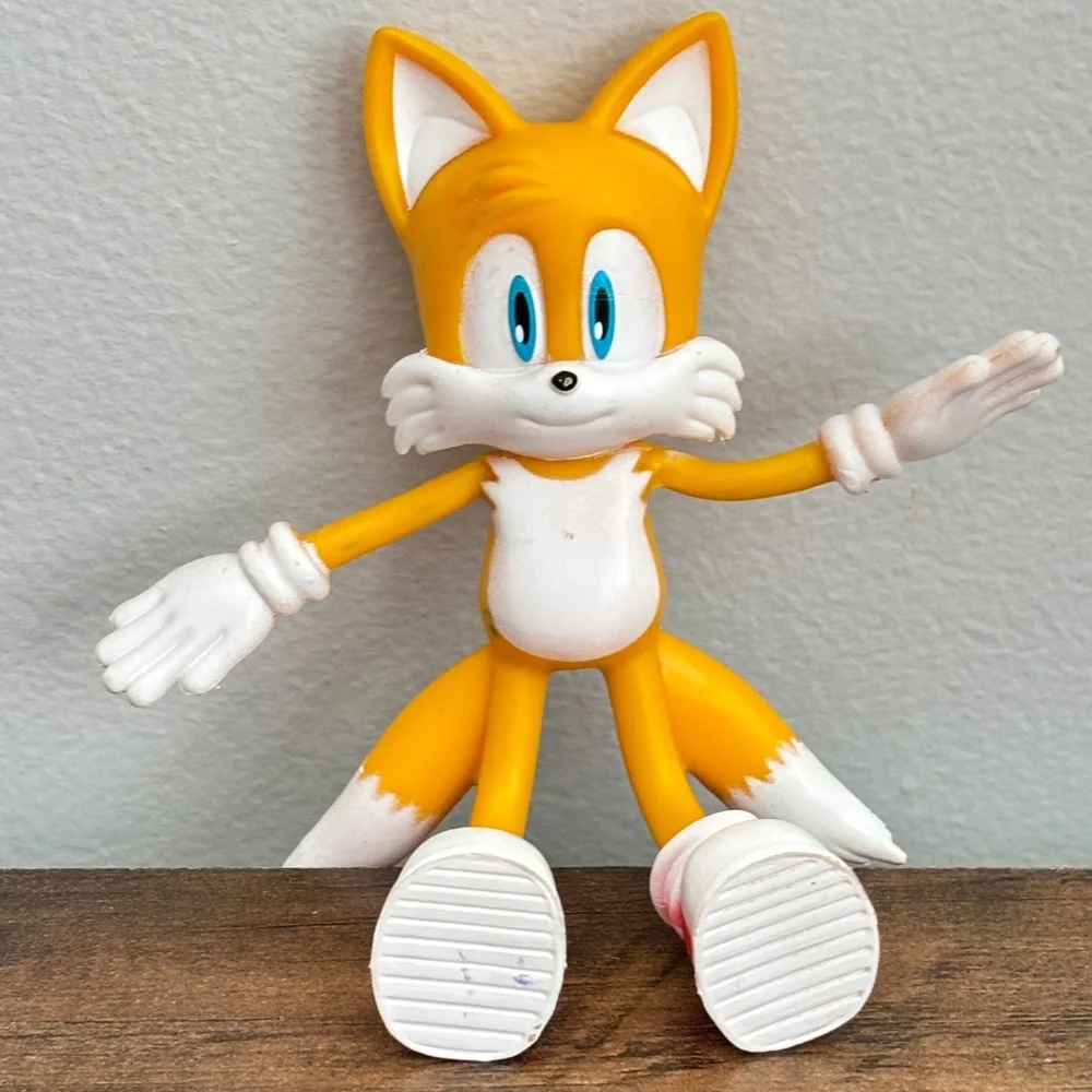 SEGA Sonic The Hedgehog Bend Ems Tails Bendable Poseable Toy Action Figure 2022