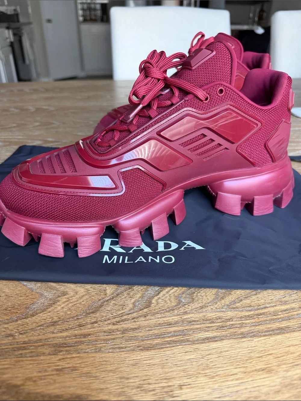Prada panels red