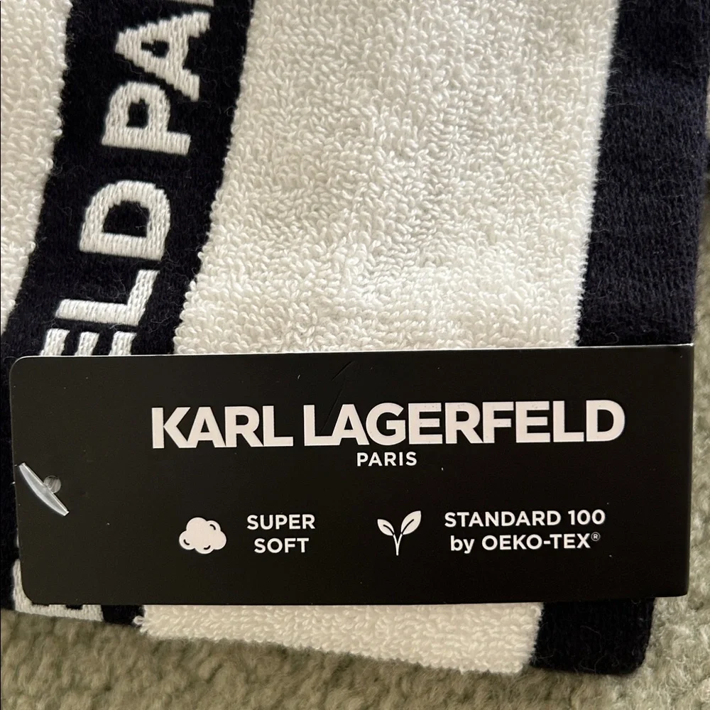 NWT Karl Lagerfeld bath Towel