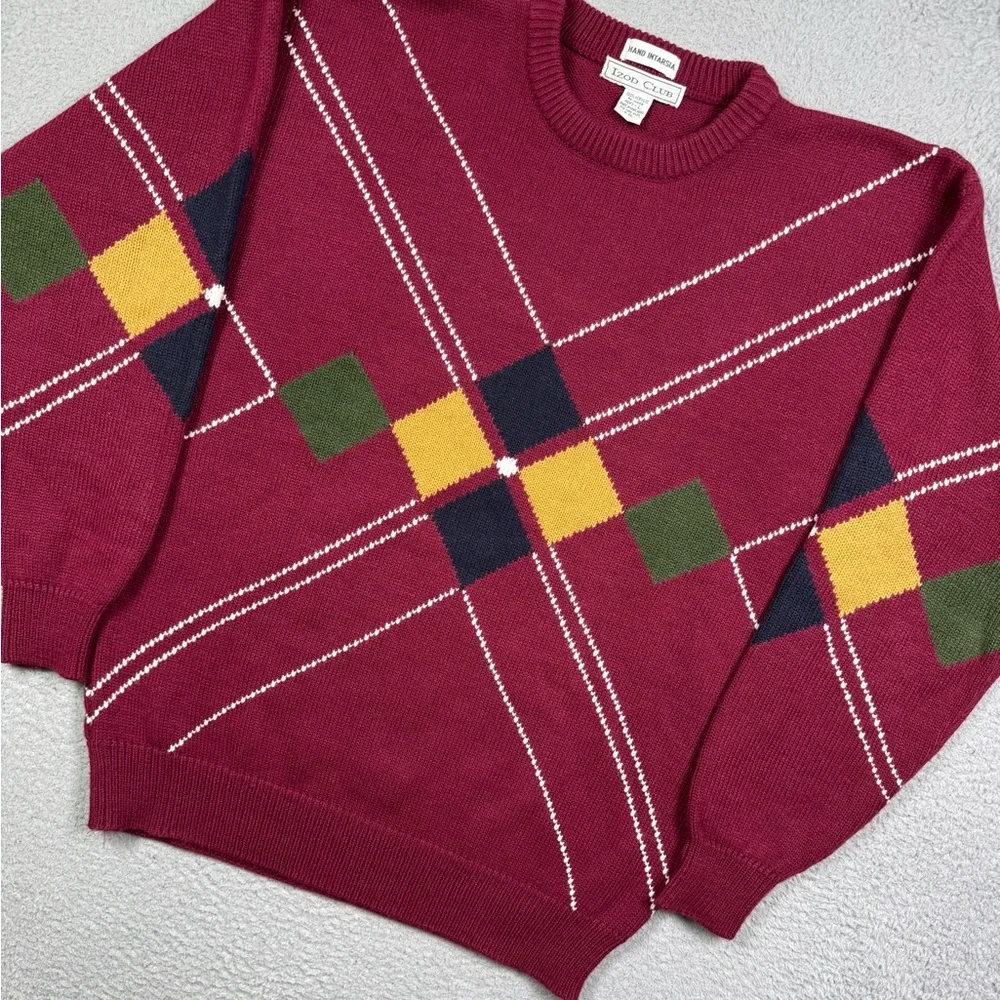 Vintage 90s Izod Club knit‎ Sweater