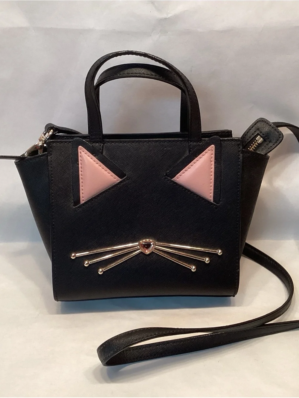 Kate Spade Mini Hayden Jazz Things Up Cat Crossbody Top Handle Bag