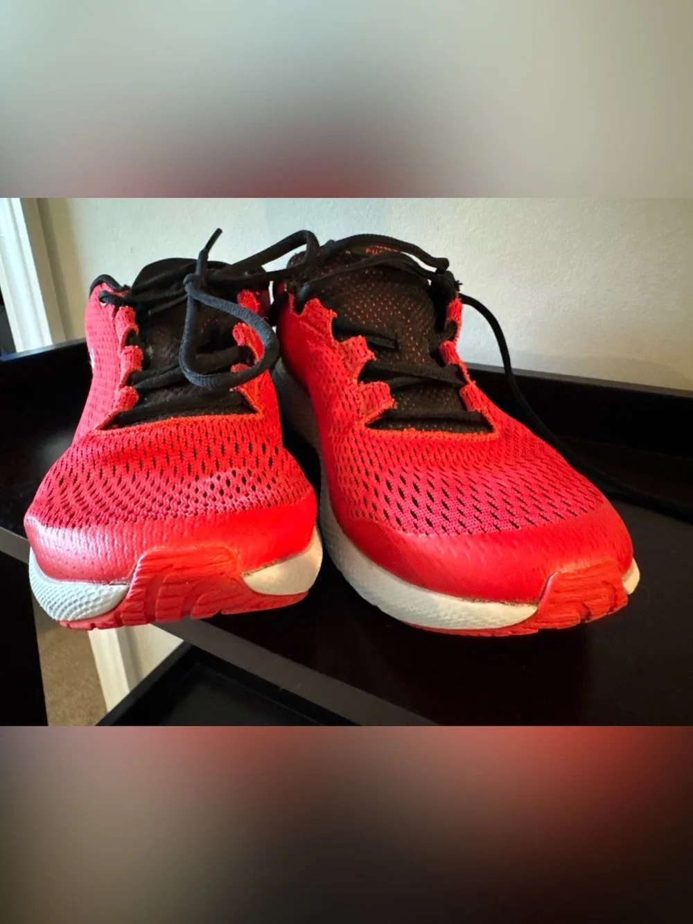 Youth 6.5 Under Armour Charged Pursuit Sneaker, Red
