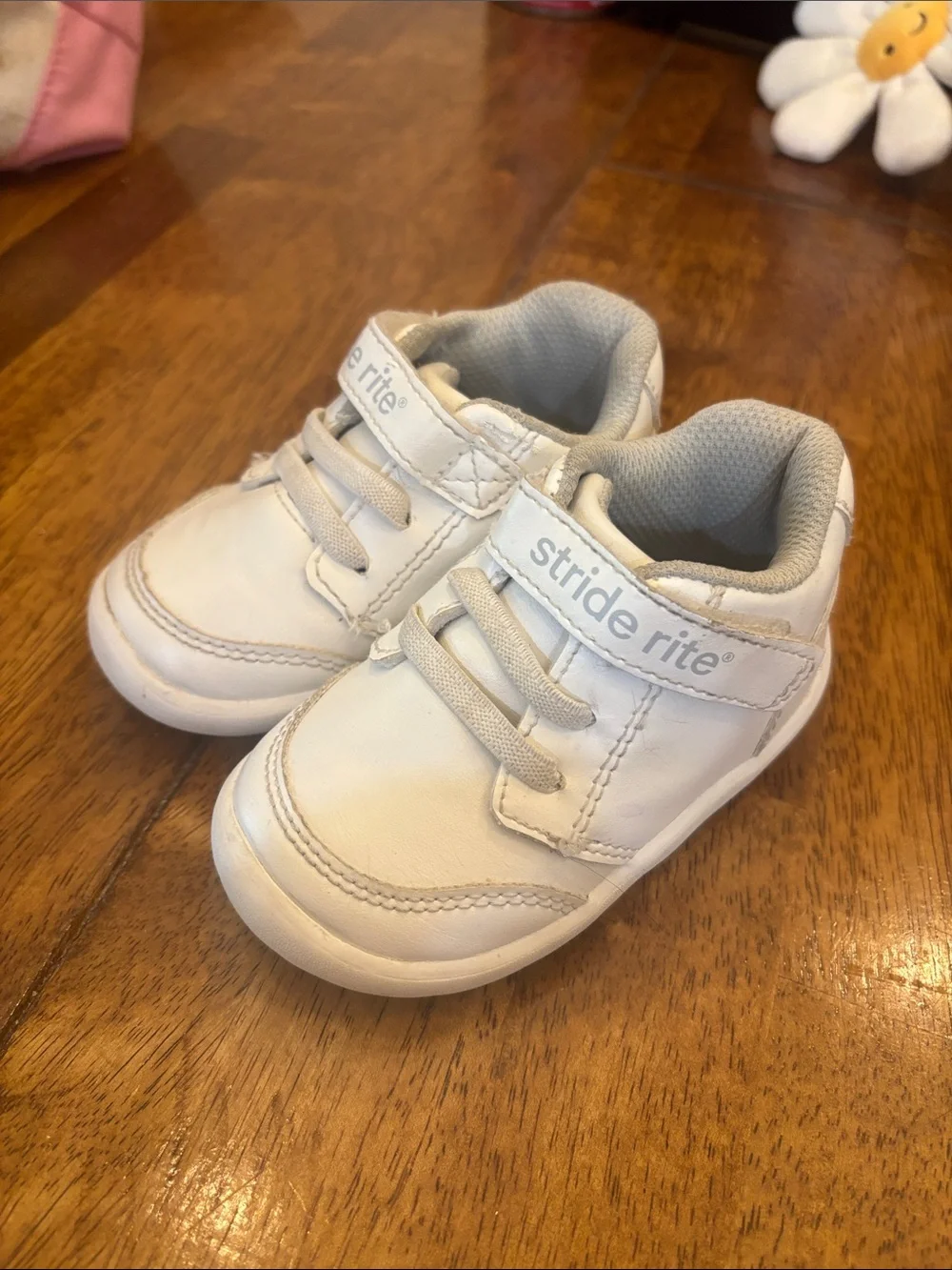 StrideRite x Munchkin white sneakers