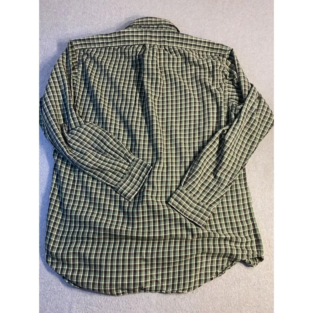 Polo‎ Ralph Lauren Shirt Mens Medium Multicolor Plaid Long Sleeve Button Casual