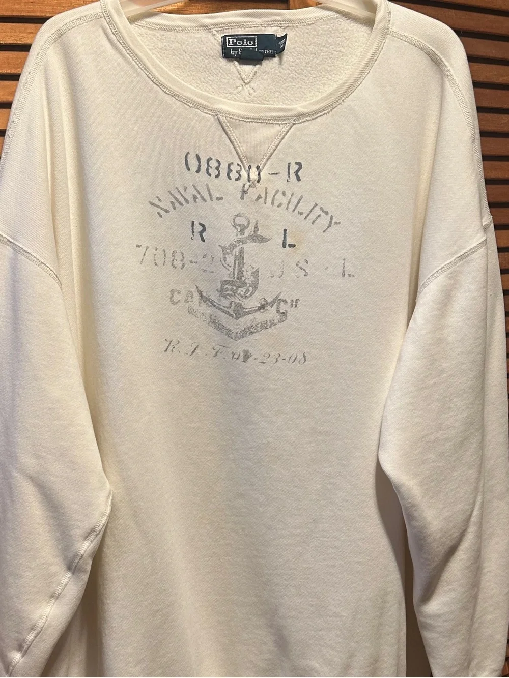 Polo Ralph Lauren cream crewneck