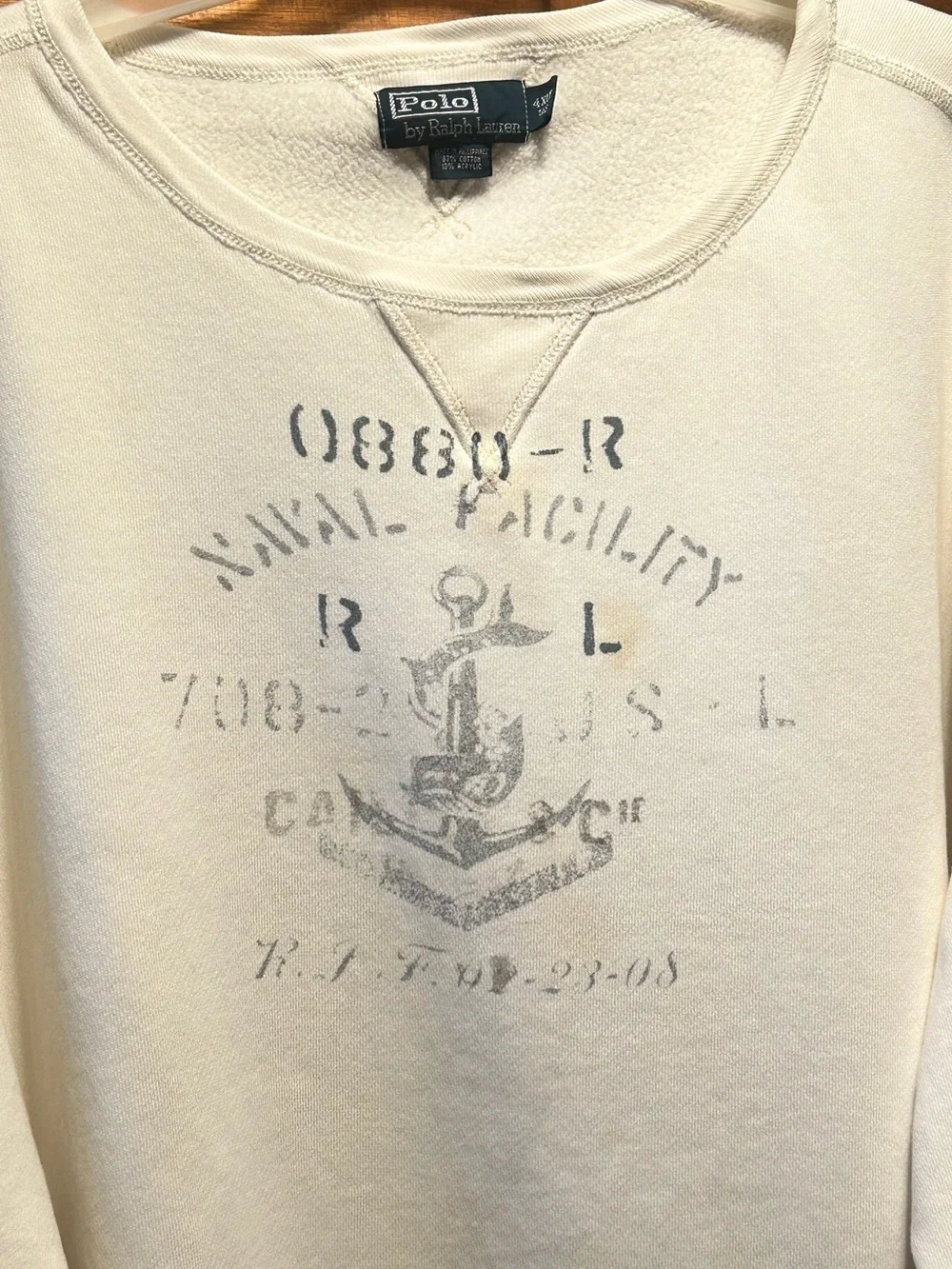 Polo Ralph Lauren cream crewneck