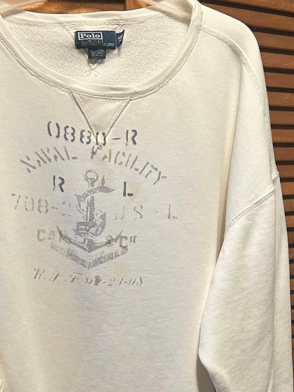 Polo Ralph Lauren cream crewneck
