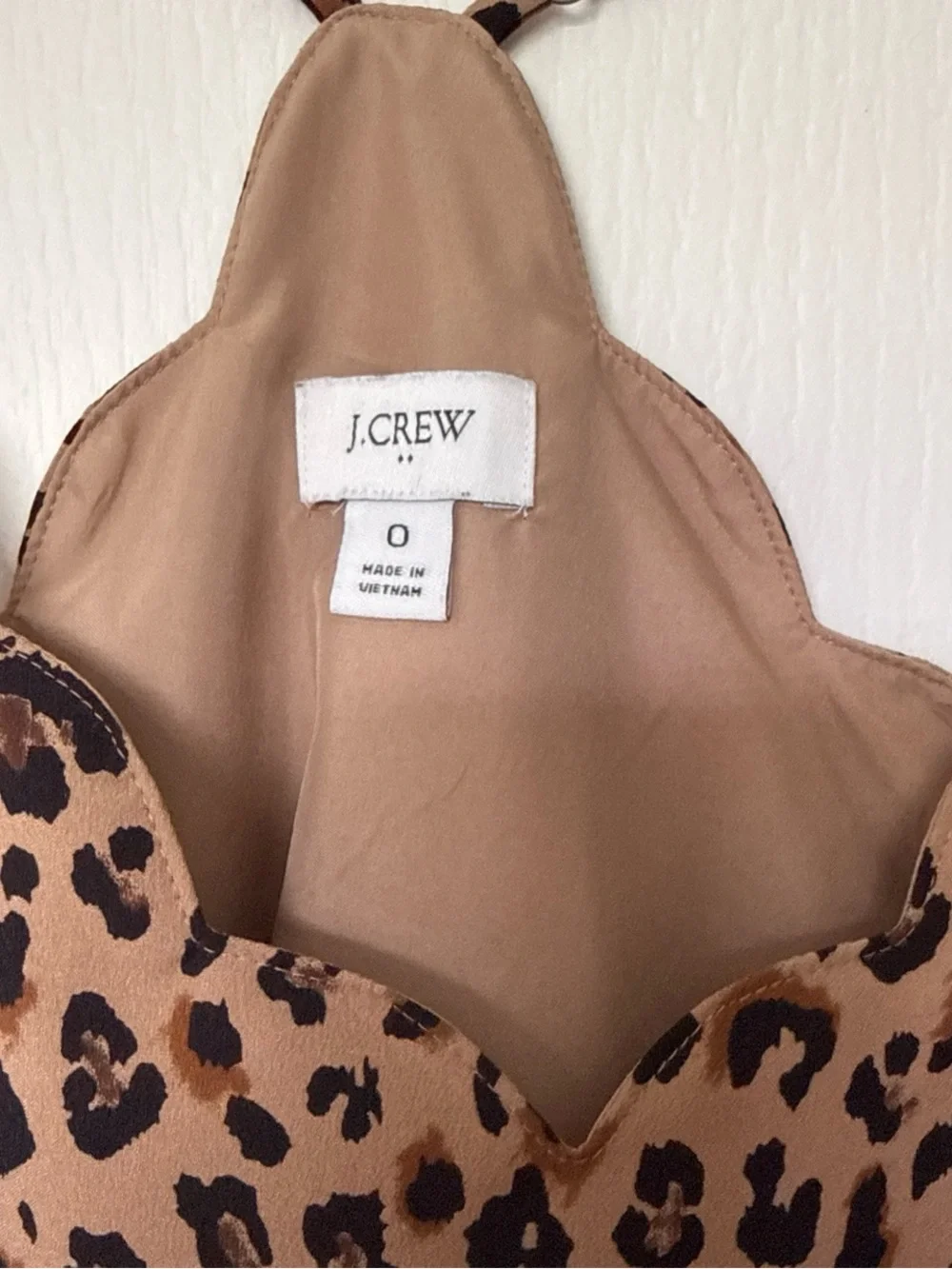 J. Crew Leopard-Print Cami in Tan and Black