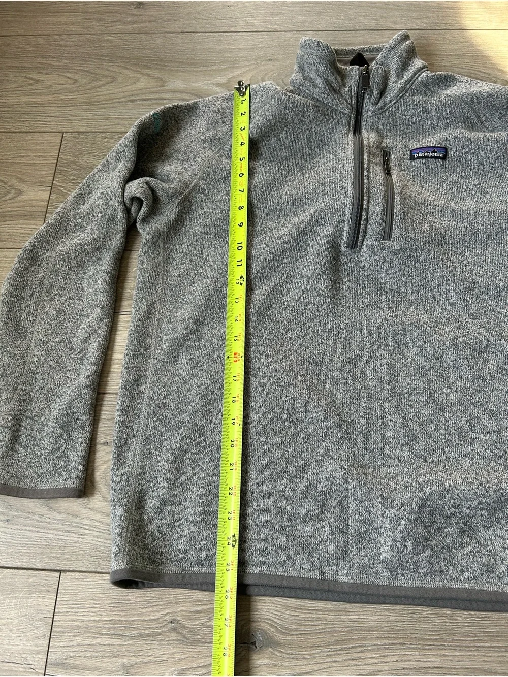 Patagonia Better Sweater 1/4 Zip Fleece Pullover Grey Heather Mens Size Large