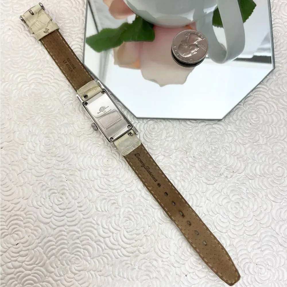 Tommy Bahama Sterling Silver Curvex Tank Style Ladies Swiss Quartz Watch