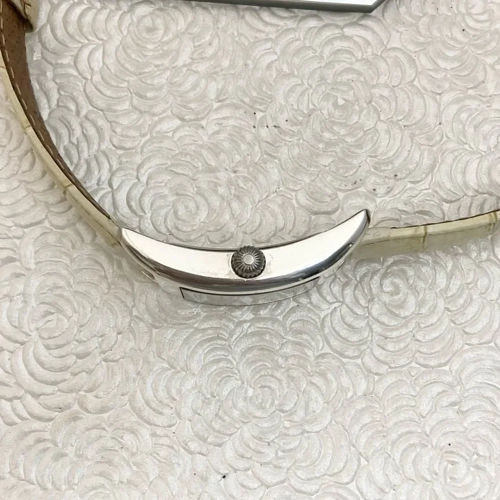 Tommy Bahama Sterling Silver Curvex Tank Style Ladies Swiss Quartz Watch
