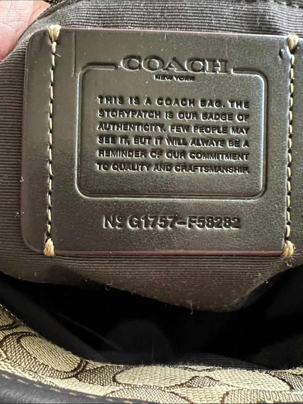 Coach Tan & Brown Signature Canvas Tote NO HANG TAG