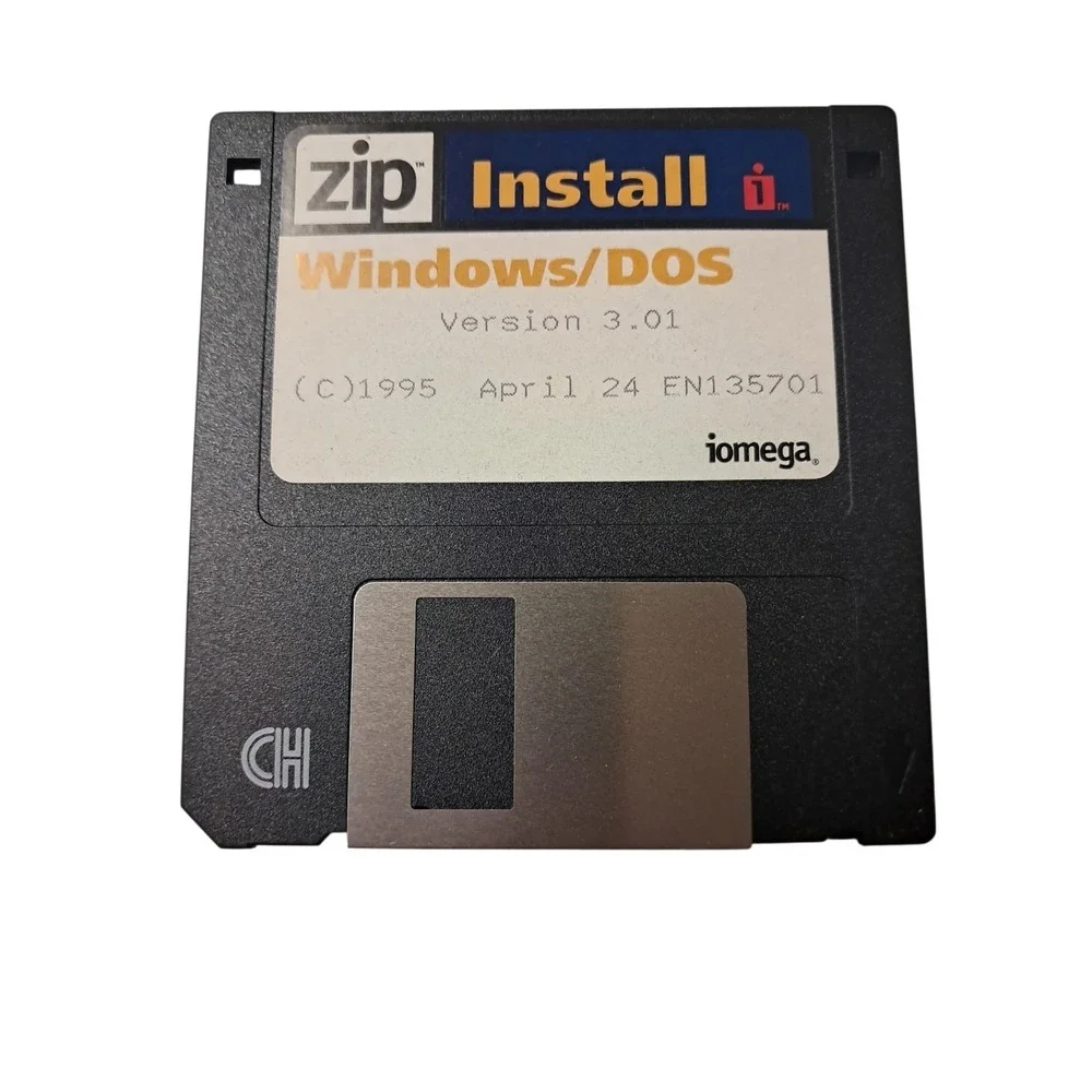 ✅ Iomega~Zip~Windows~Install Floppy Disks~Version 3.01~1995~3.5