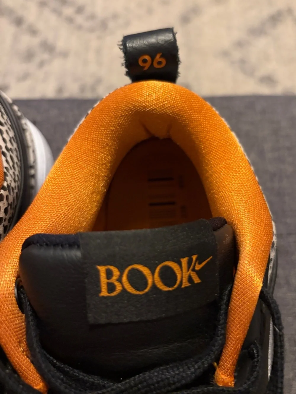 Nike Men’s Black & Orange Low-Top Sneakers