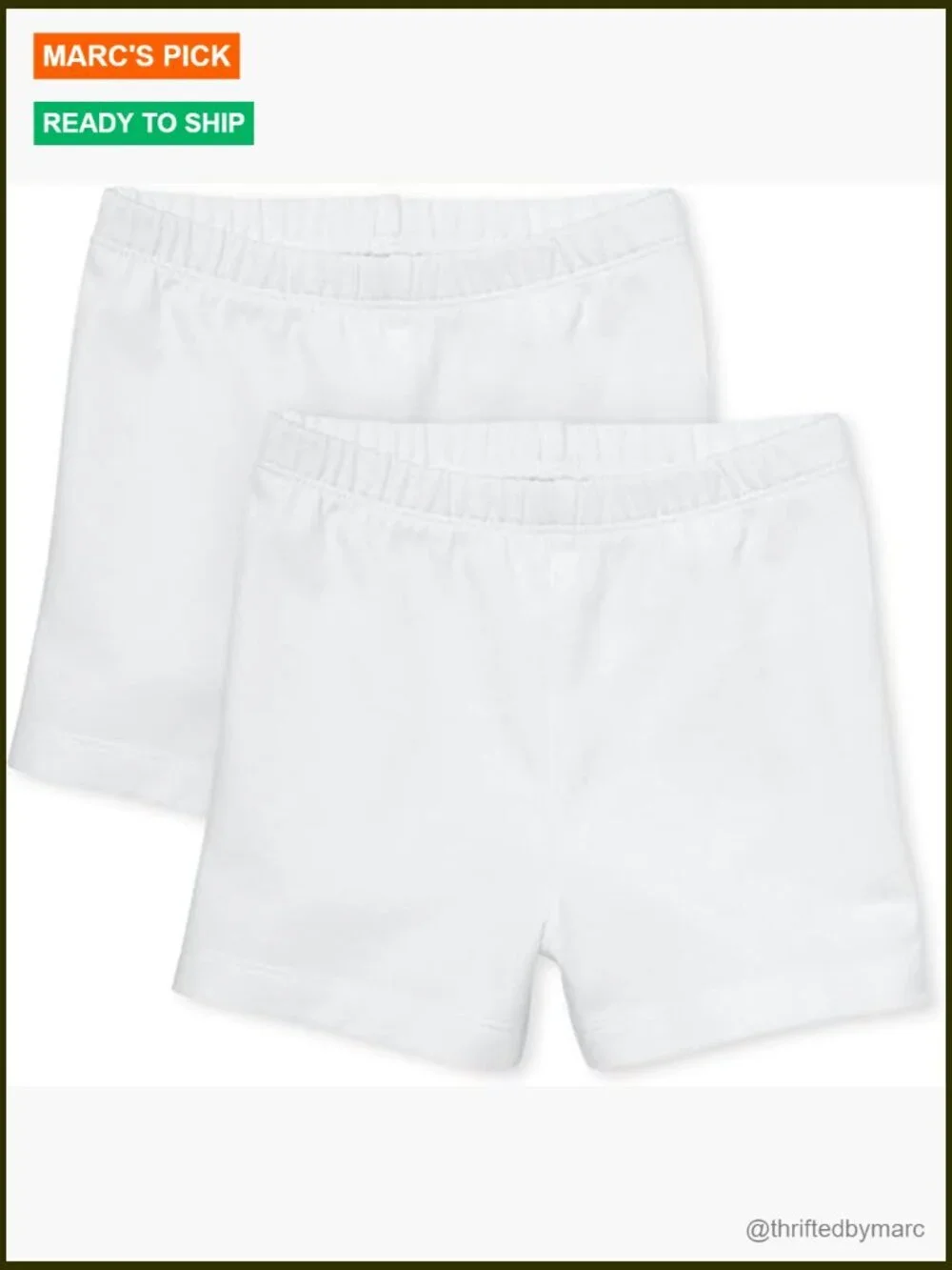Girls Cartwheel Shorts Cotton Stretch Pull On Mid Rise Toddler