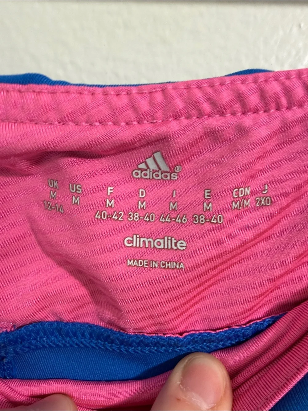 Adidas Climalite Blue Colorblock Compression Running Shorts Medium Athletic Yoga