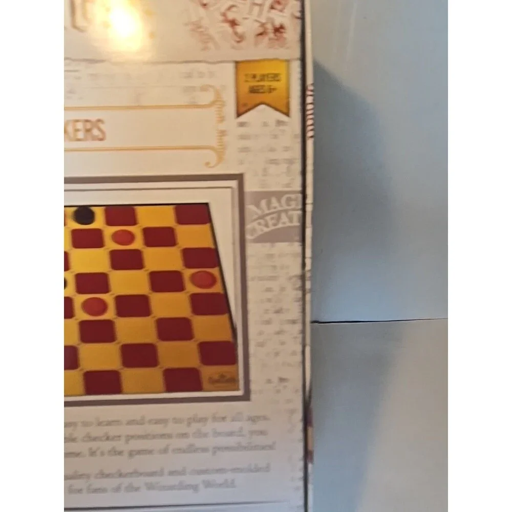 NEW Harry Potter Checkers Interlocking Wizarding World Warner Bros Ages 6+ NIB