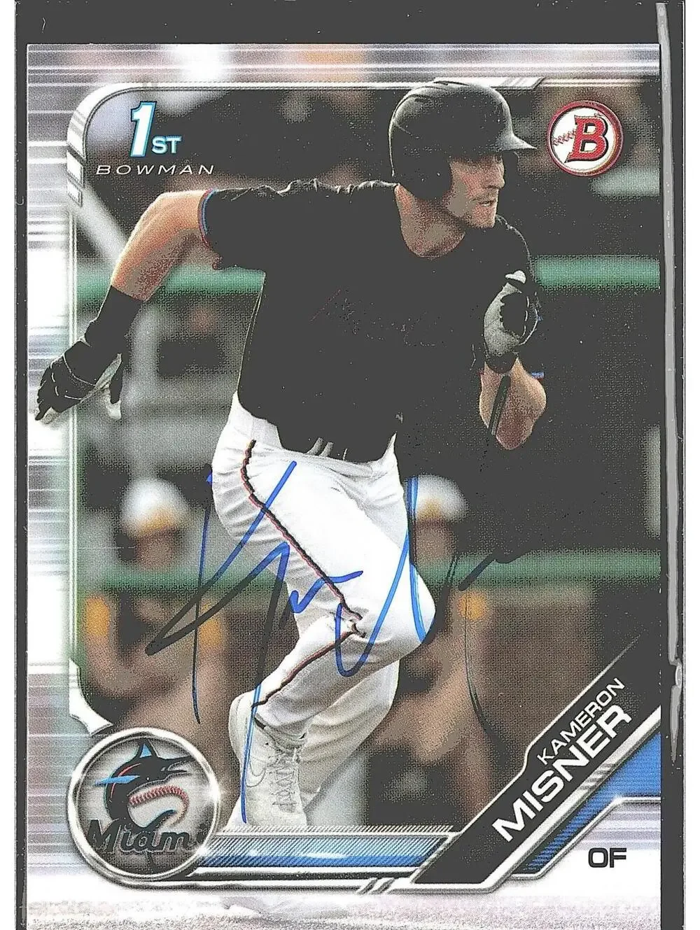 2019 Bowman Draft #BD-196 Kameron Misner HAND SIGNED