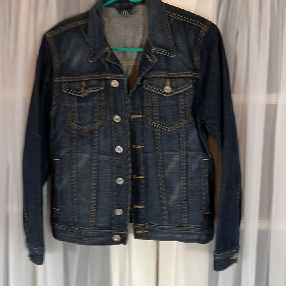 Polo Ralph Lauren Dungarees Dark Wash Denim Trucker Jacket Kid’s  XL 16/18