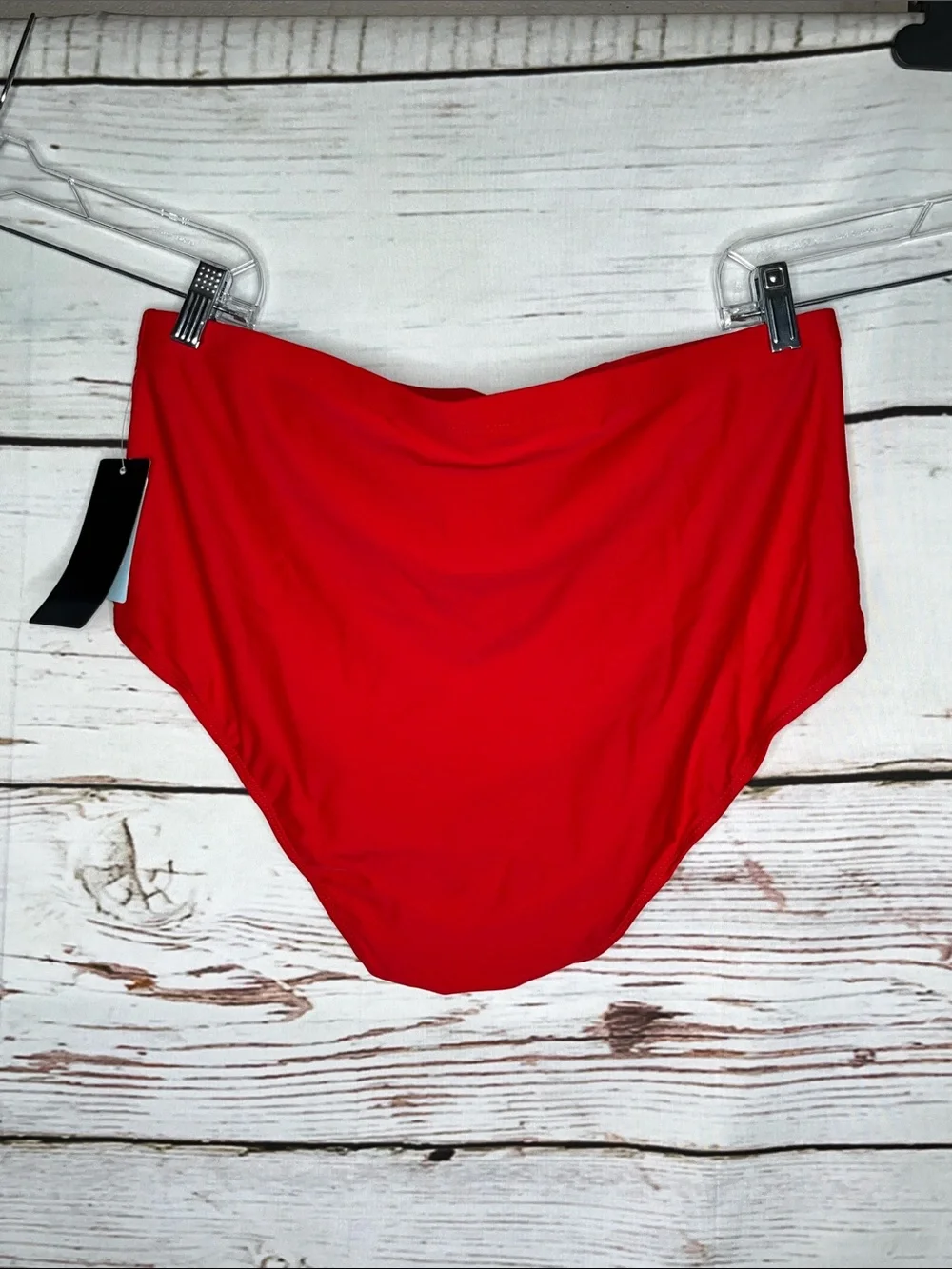 Torrid NWT Size 2 Red High Waist Tummy Control Bathing Suit Brief Swim Bottom