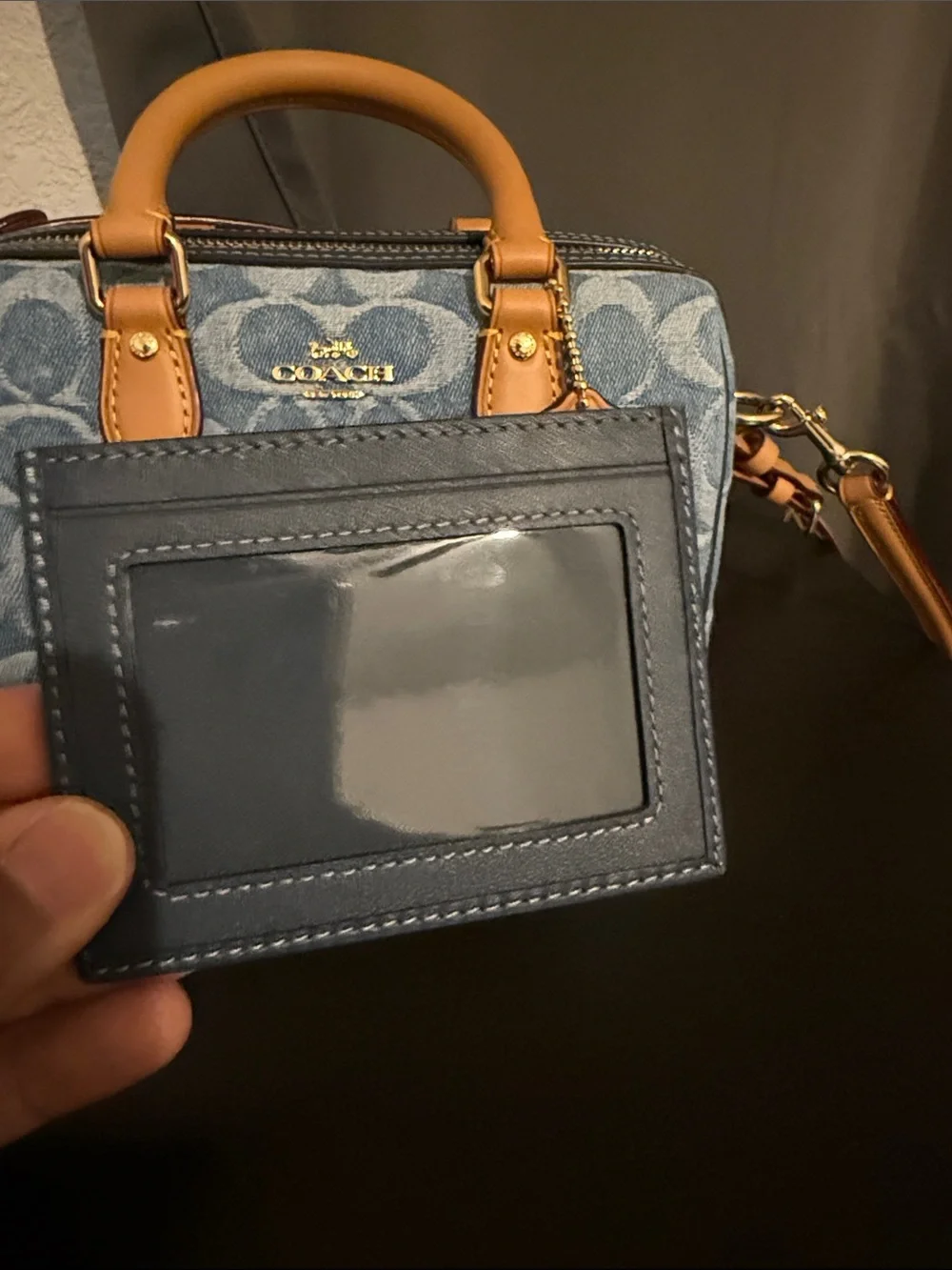 Coach signature denim