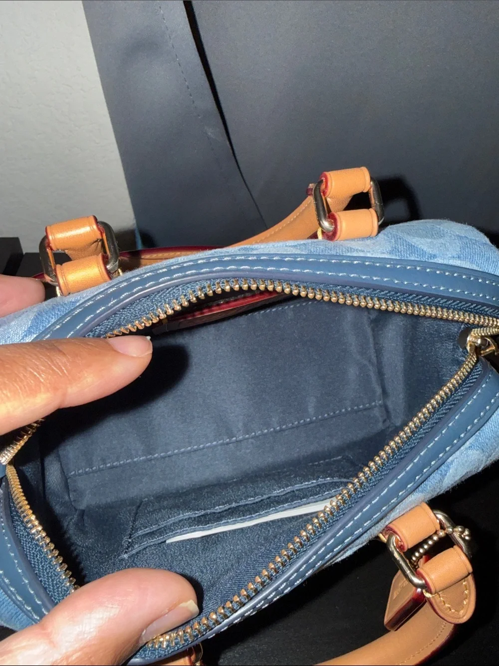 Coach signature denim