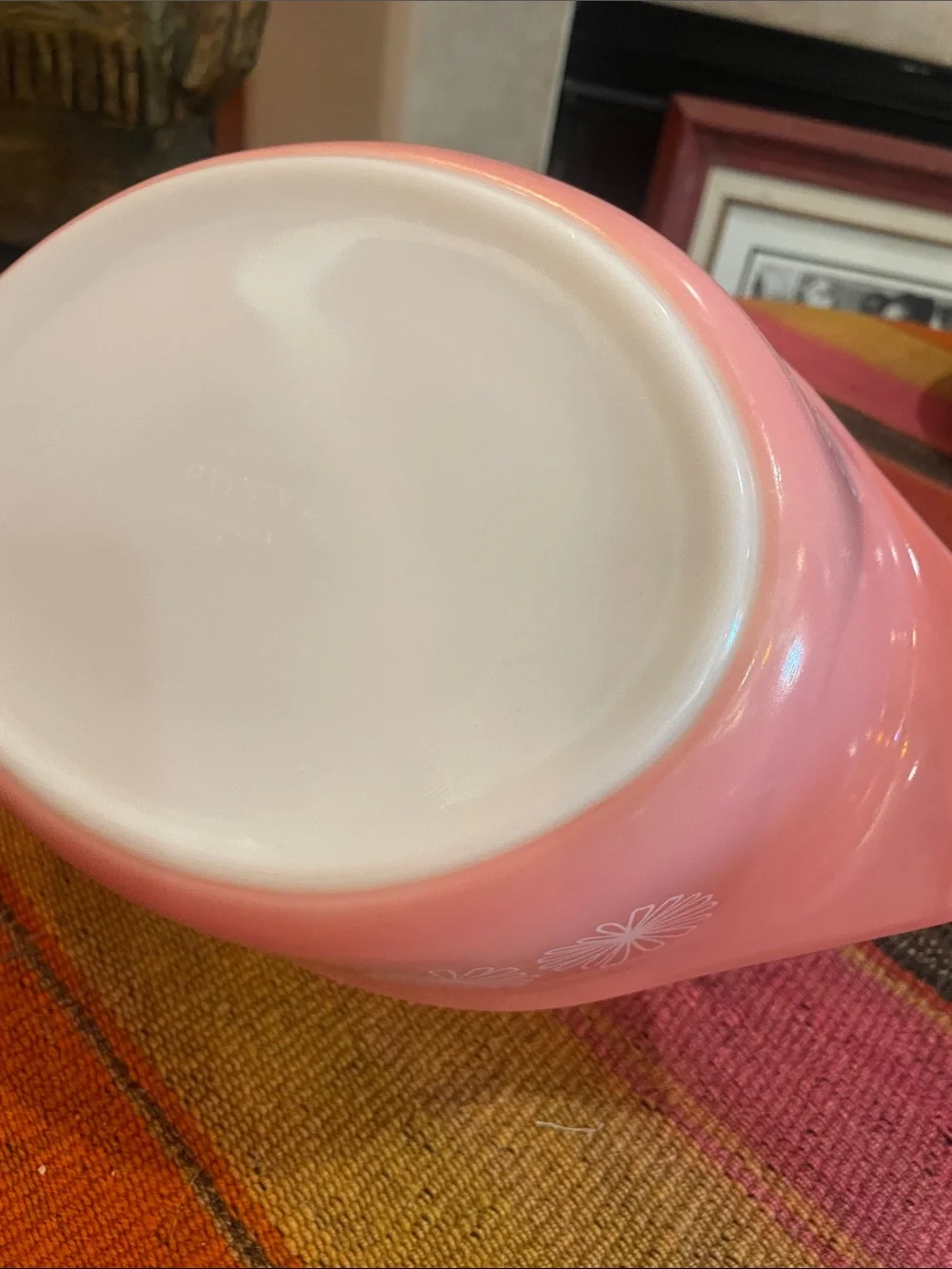 Pyrex Pink Daisy’s manufactured 1956