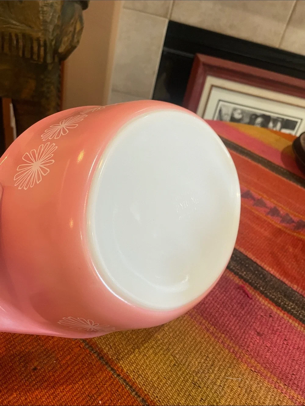 Pyrex Pink Daisy’s manufactured 1956
