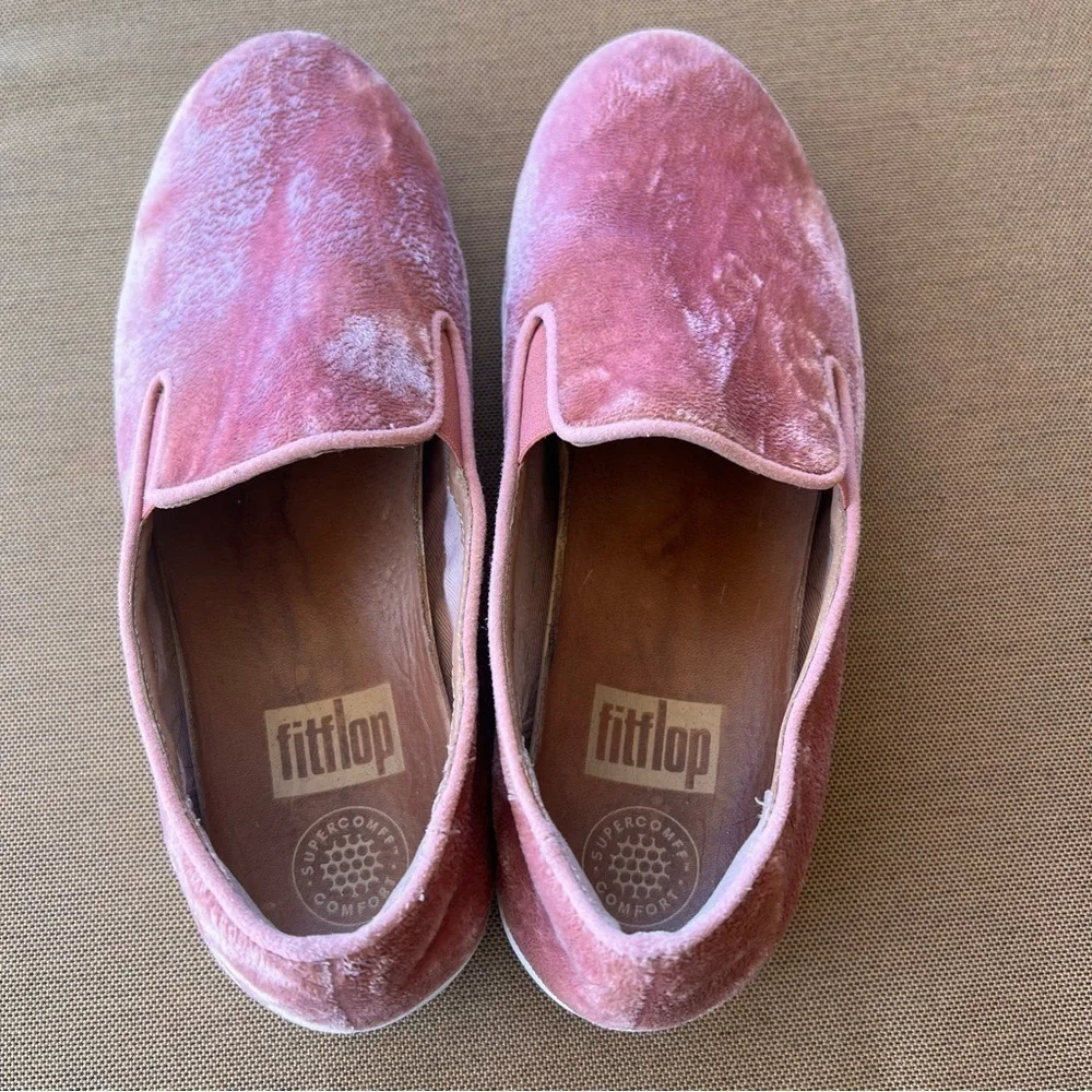 Fitflop velour pink