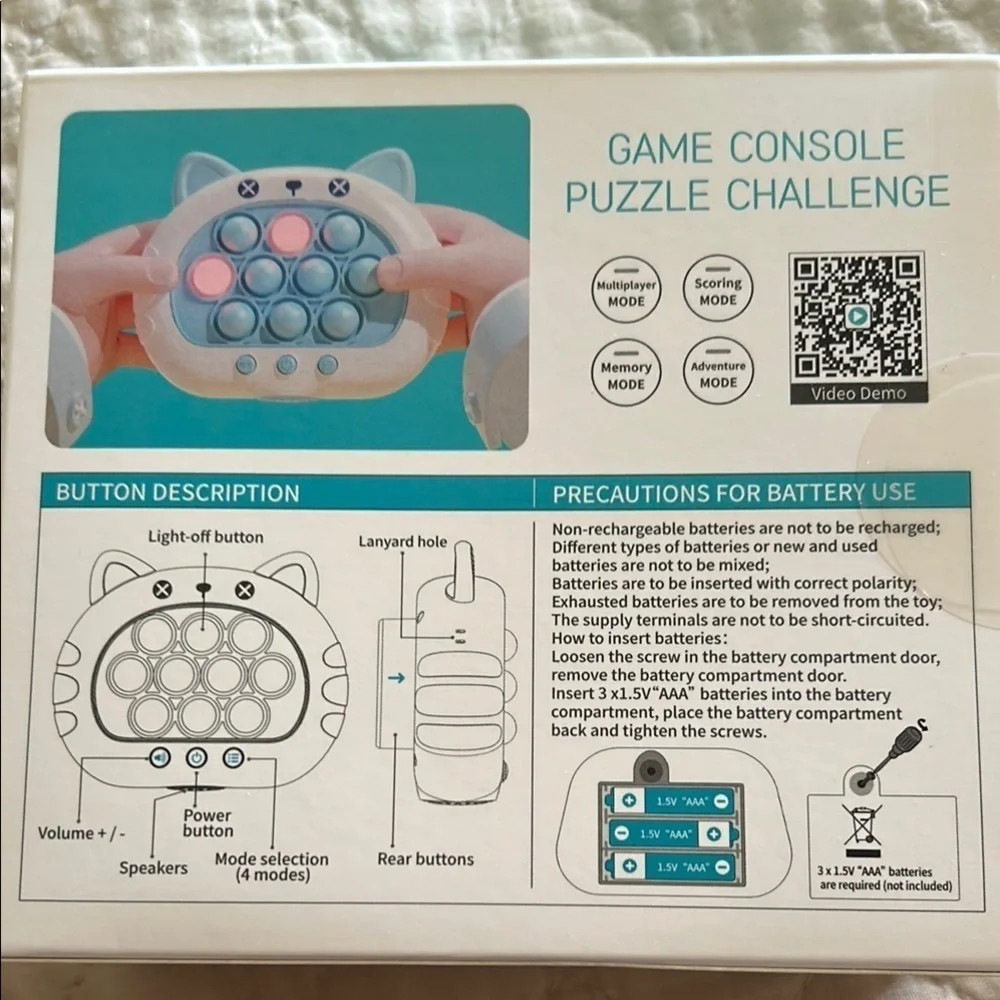Tuosiai Puzzle Game Machine - Puzzle Challenge for all ages!  SEALED BOX