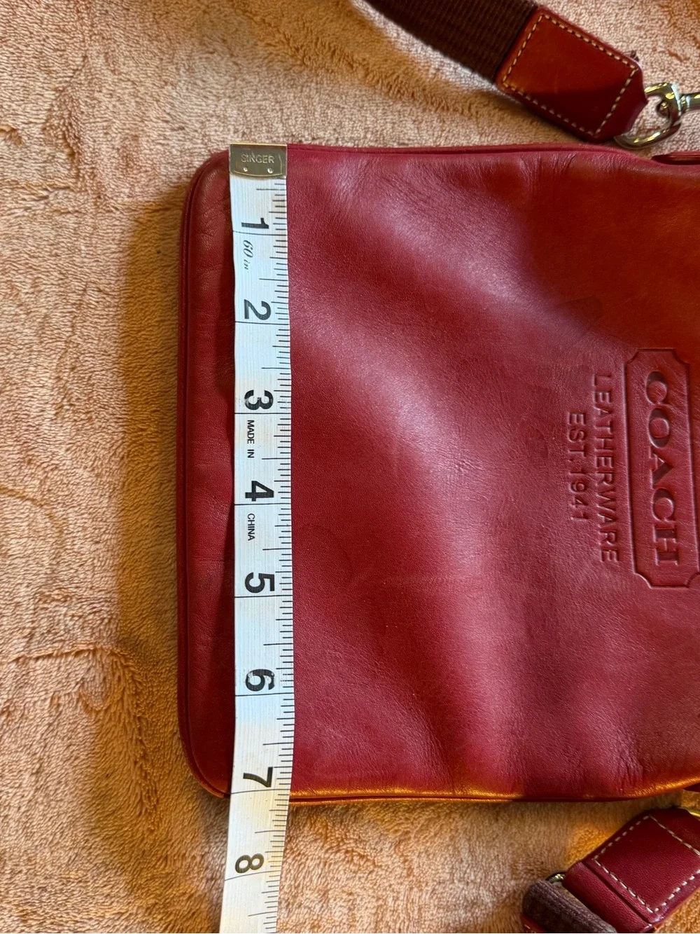 Coach compact leather