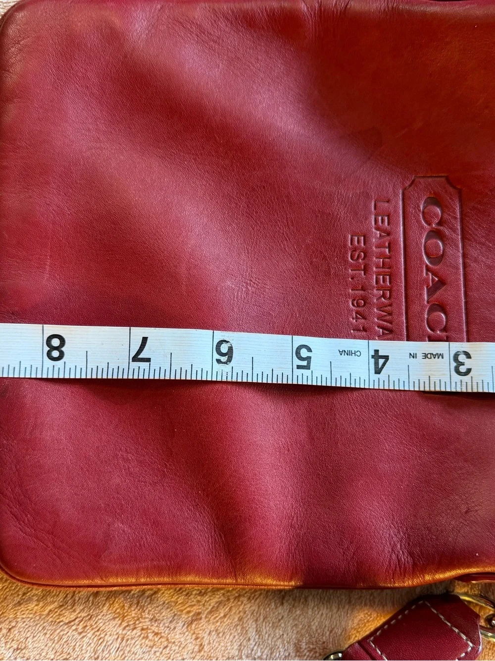 Coach compact leather