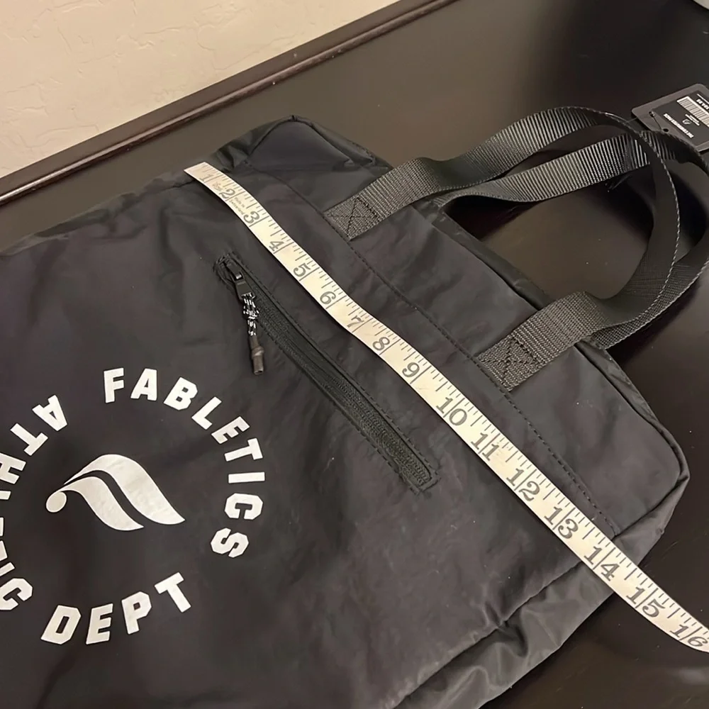 Fabletics The Commuter BackPack black, zippered pockets, adjust. straps, NWT