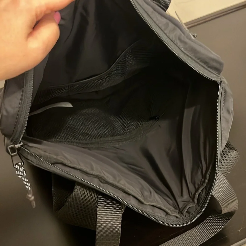 Fabletics The Commuter BackPack black, zippered pockets, adjust. straps, NWT