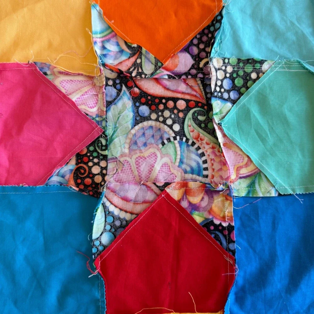 Handmade patchwork quilt