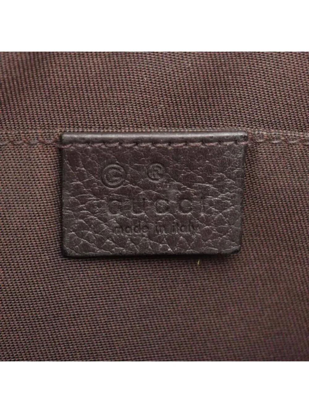Gucci GG Canvas Leather 2-Way Belt Bag Crossbody Waist Pouch Shoulder Brown