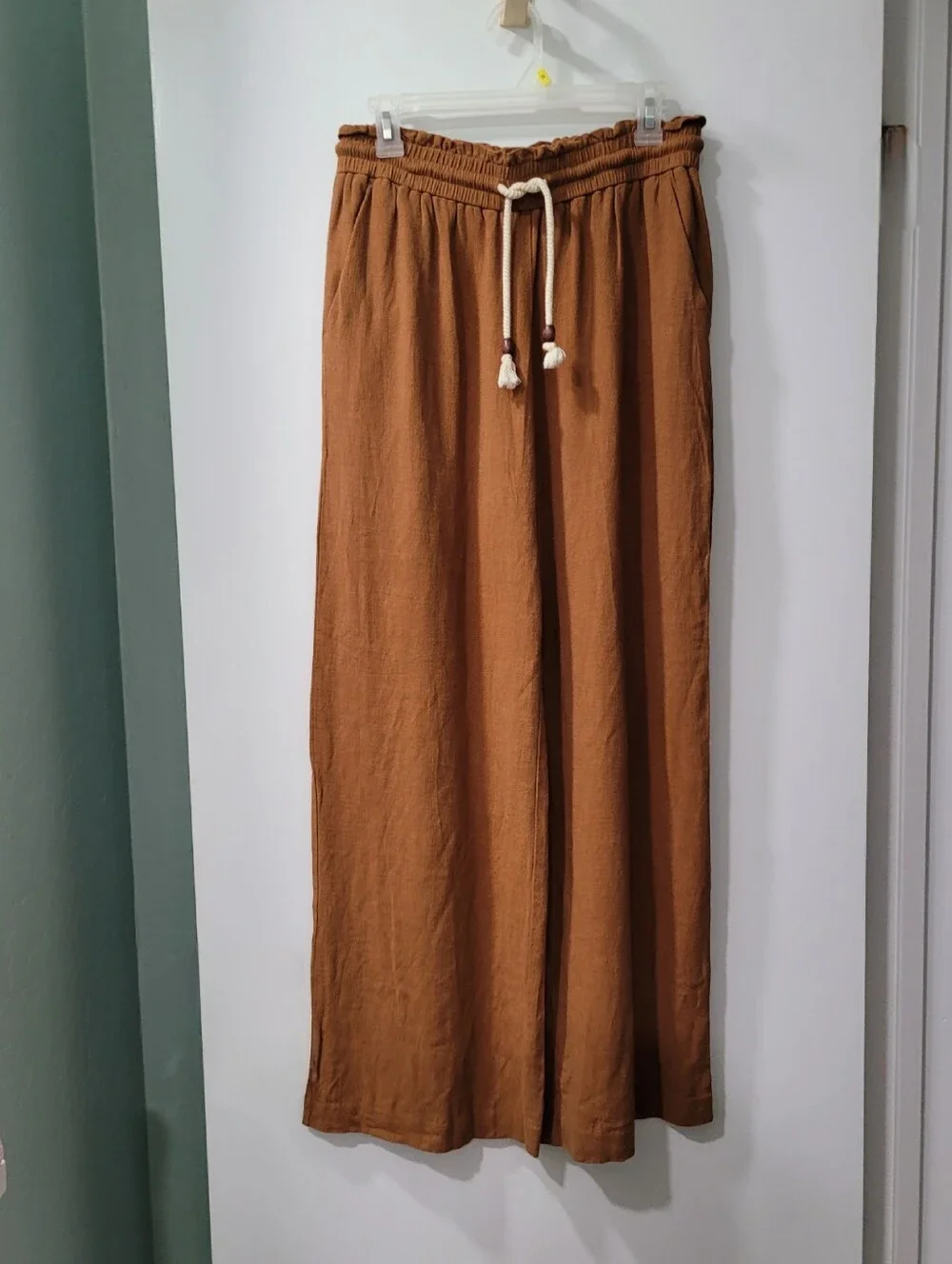 Zara Palazzo Pants Rustic Gold Bronze
