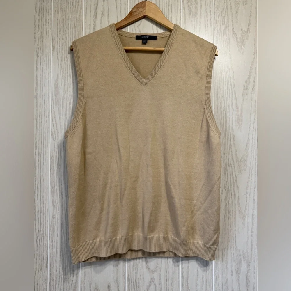 J.Crew Men's Tan Jumper Vest Size L LNC