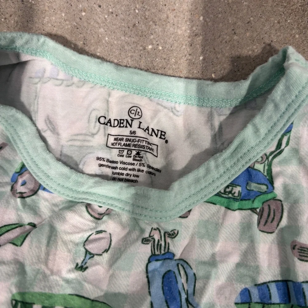 Caden Lane print tractor pajamas