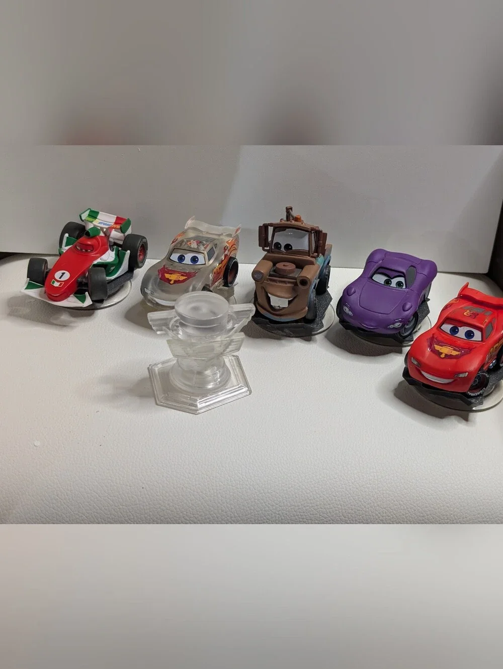 DISNEY INFINITY Lightning McQueen/Holley/Francesco/Mater Figure Lot 6 Playset
