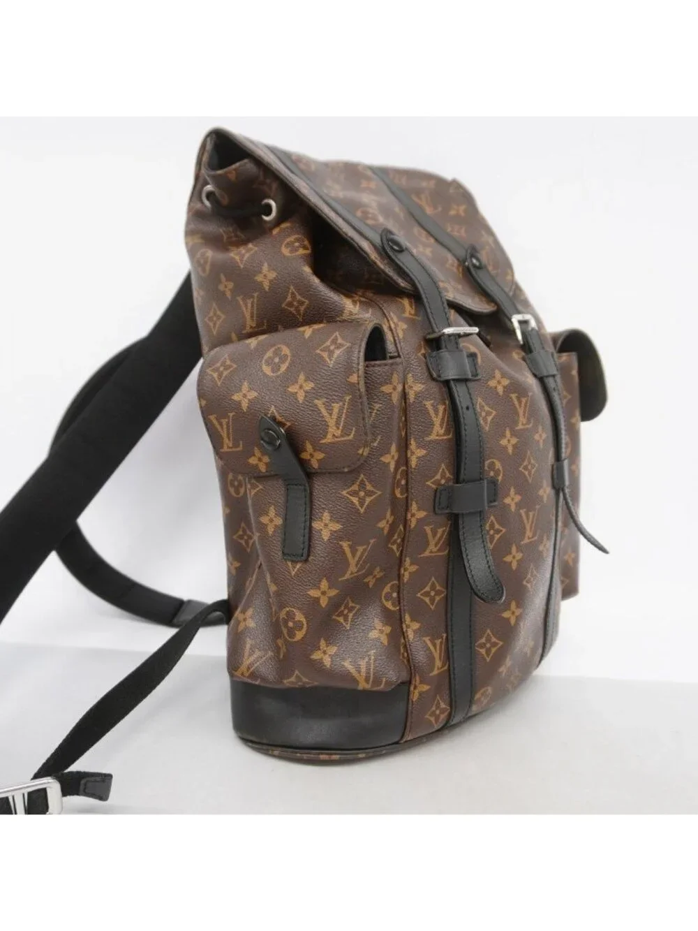Louis Vuitton Backpack Monogram Macassar Christopher MM Brown