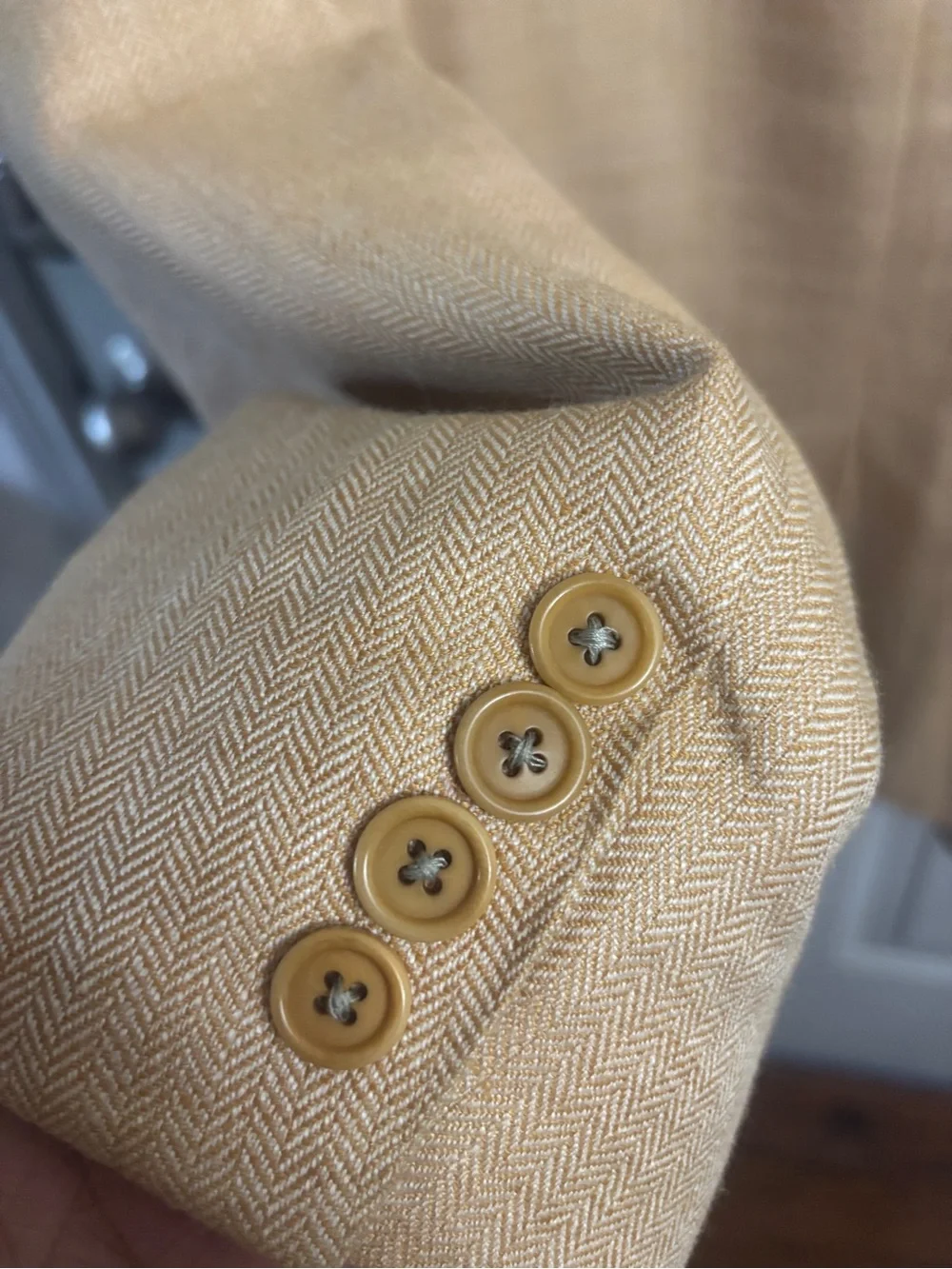 46 R BROOKS BROTHERS Orange  SILK WOOL Linen Ramie Blazer Sport Coat Jacket
