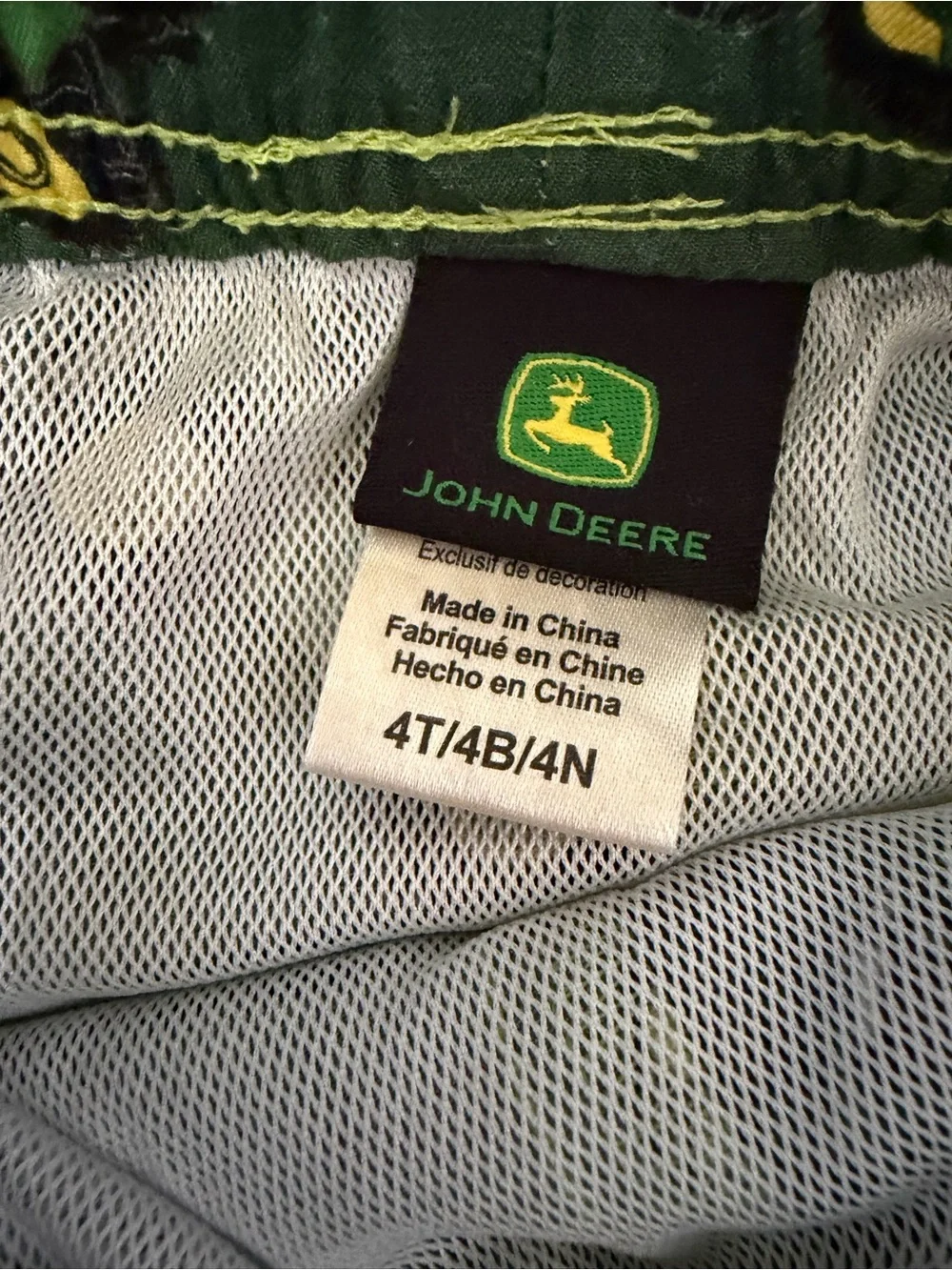 John Deere playful tractor