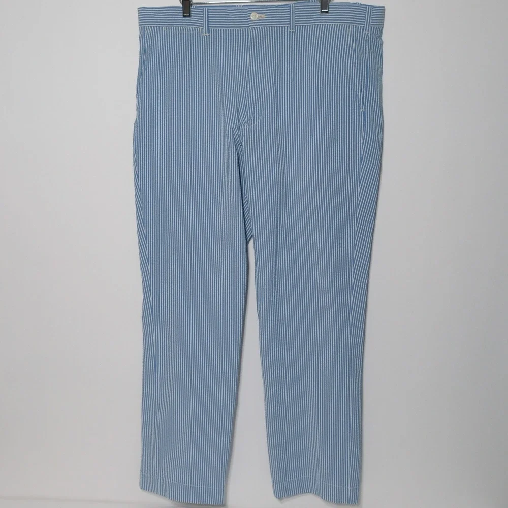 Polo Golf Ralph Lauren Pants Mens 38x32 Blue Striped Golf Tailored Fit